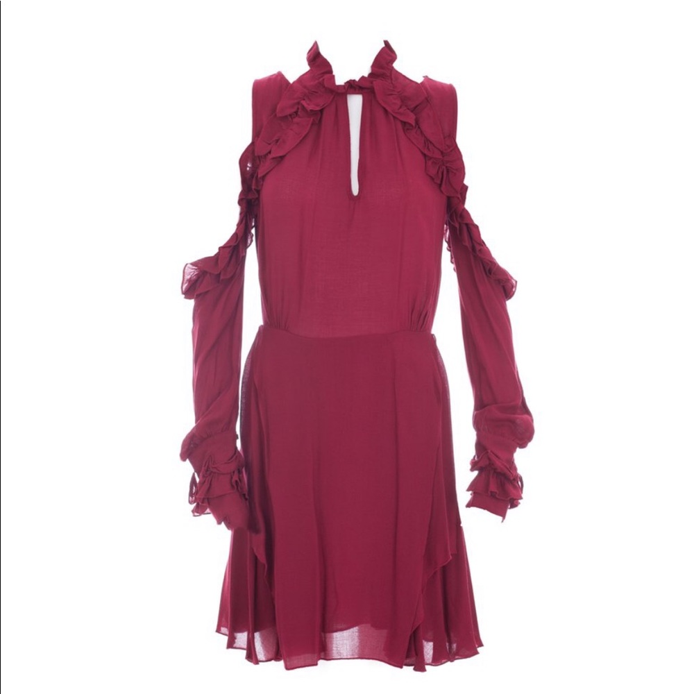 Iro
Hanie Cold-Shoulder Voile Dress
